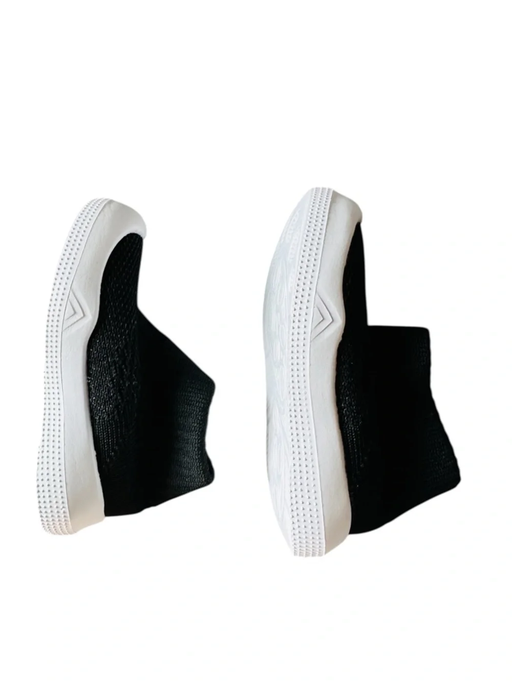 Black Slip-On Toddler Sock Shoes 7-8 Ages 1-3 NEW! - Picture 5 of 8